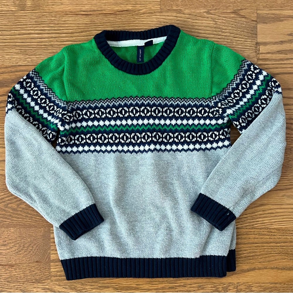 Janie and Jack fair isle sweater